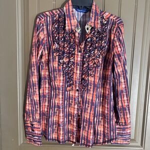 Georg Roth Los Angeles Western  Boho Goth Medium Blouse Size M